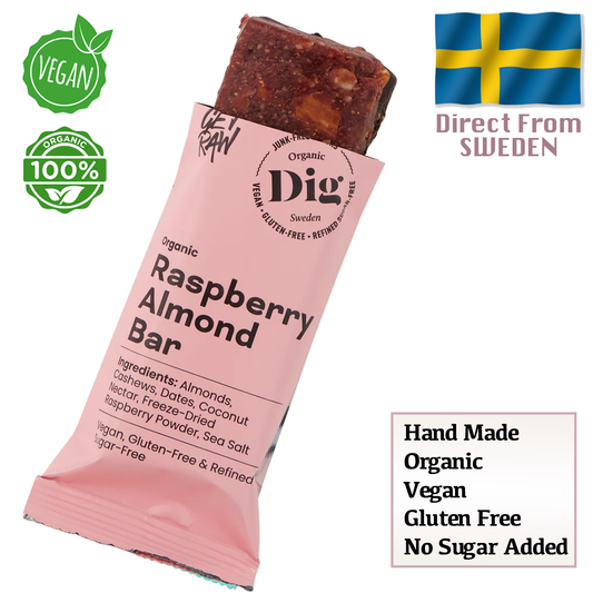 Dig Organic Raspberry Almond Bar 42g