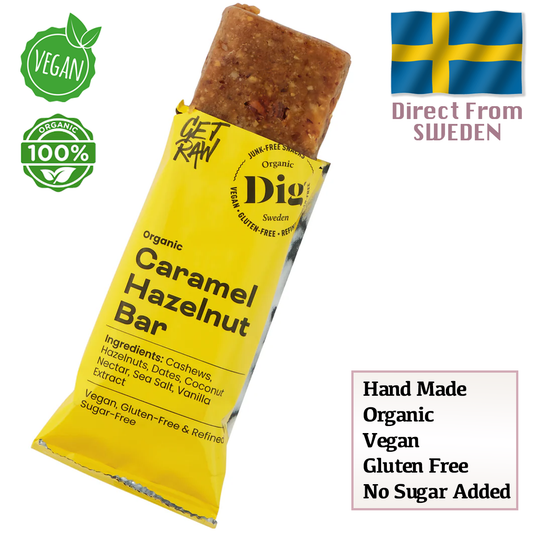 Dig Organic Caramel Hazelnut Bar 42g