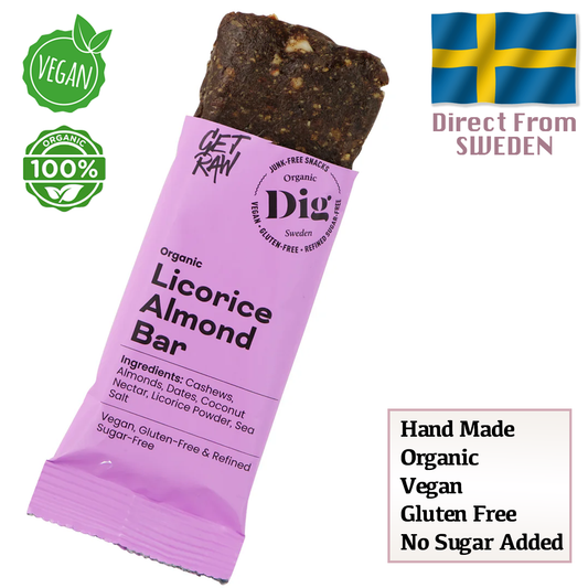 Dig Organic Licorice Almond Bar 42g