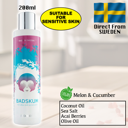 Monkids Natural Bath Foam 200ml (Safe for infant) Sensitive Skin
