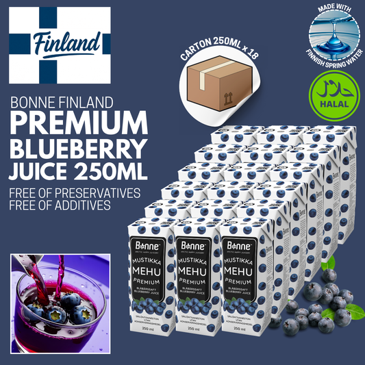BONNE CNY PACK - BILBERRY JUICE 250ML [CARTON 18's] + FREE ANGBAO 6's