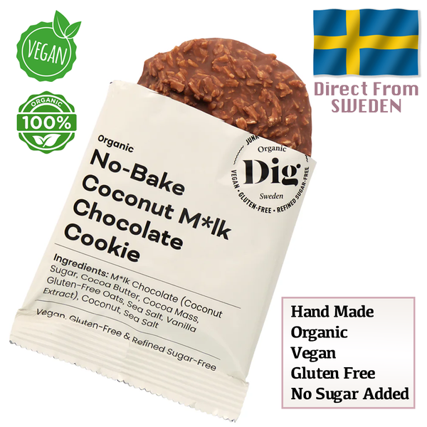 Dig Organic No-Bake Coconut Milk Chocolate Cookie 30g – Le-Bambini