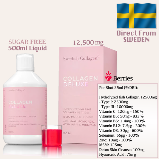 Swedish Collagen Deluxe Liquid 500ml (Berries)
