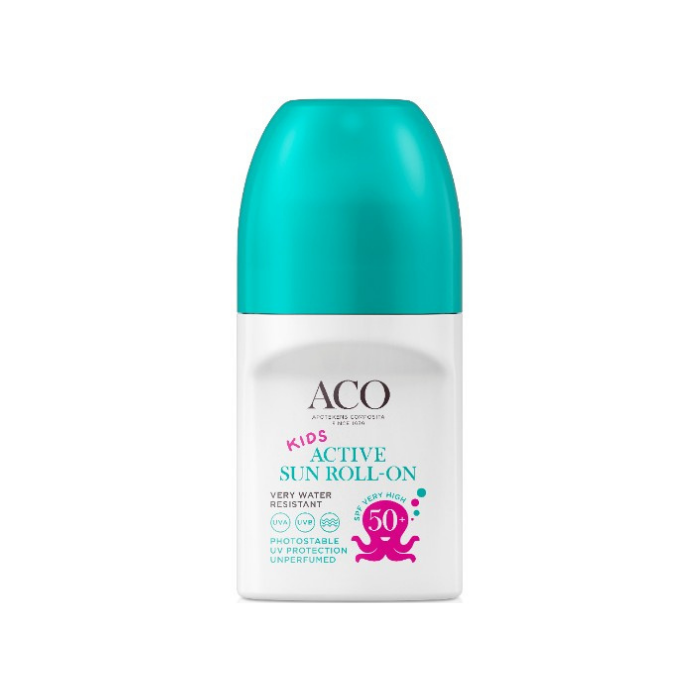 ACO Kids Active Sun Roll-On 50ml SPF50++ (UNSCENTED)
