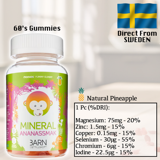 MonKids 6 Minerals (Pineapple) 60's Gummy
