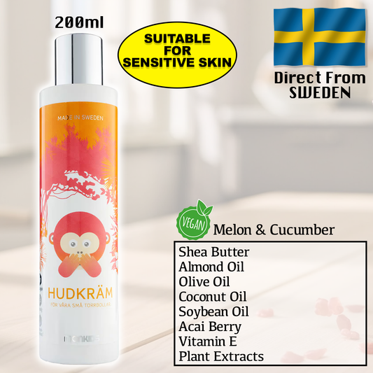 Monkids Natural Skin Cream 200ml (Safe for infant) Sensitive Skin