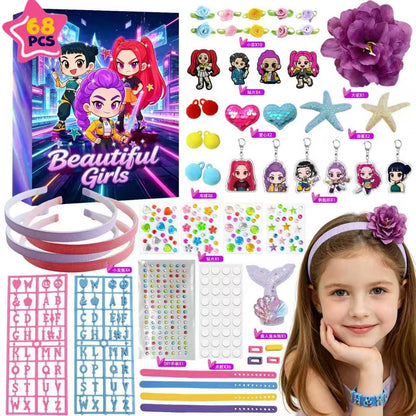 Purple Hair & Charm Accessories Box