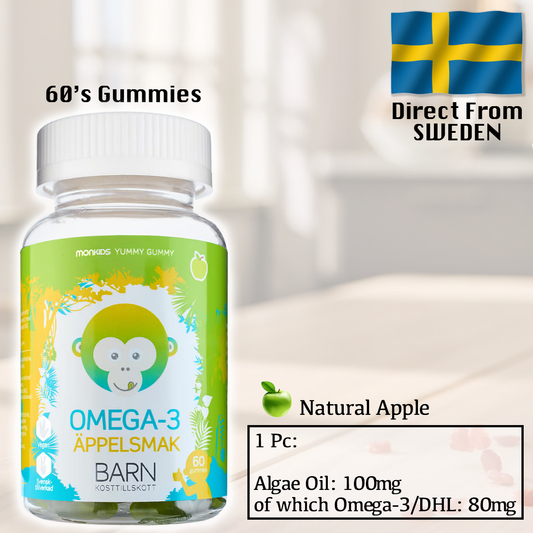MonKids Omega-3 (Apple) 60's Gummy