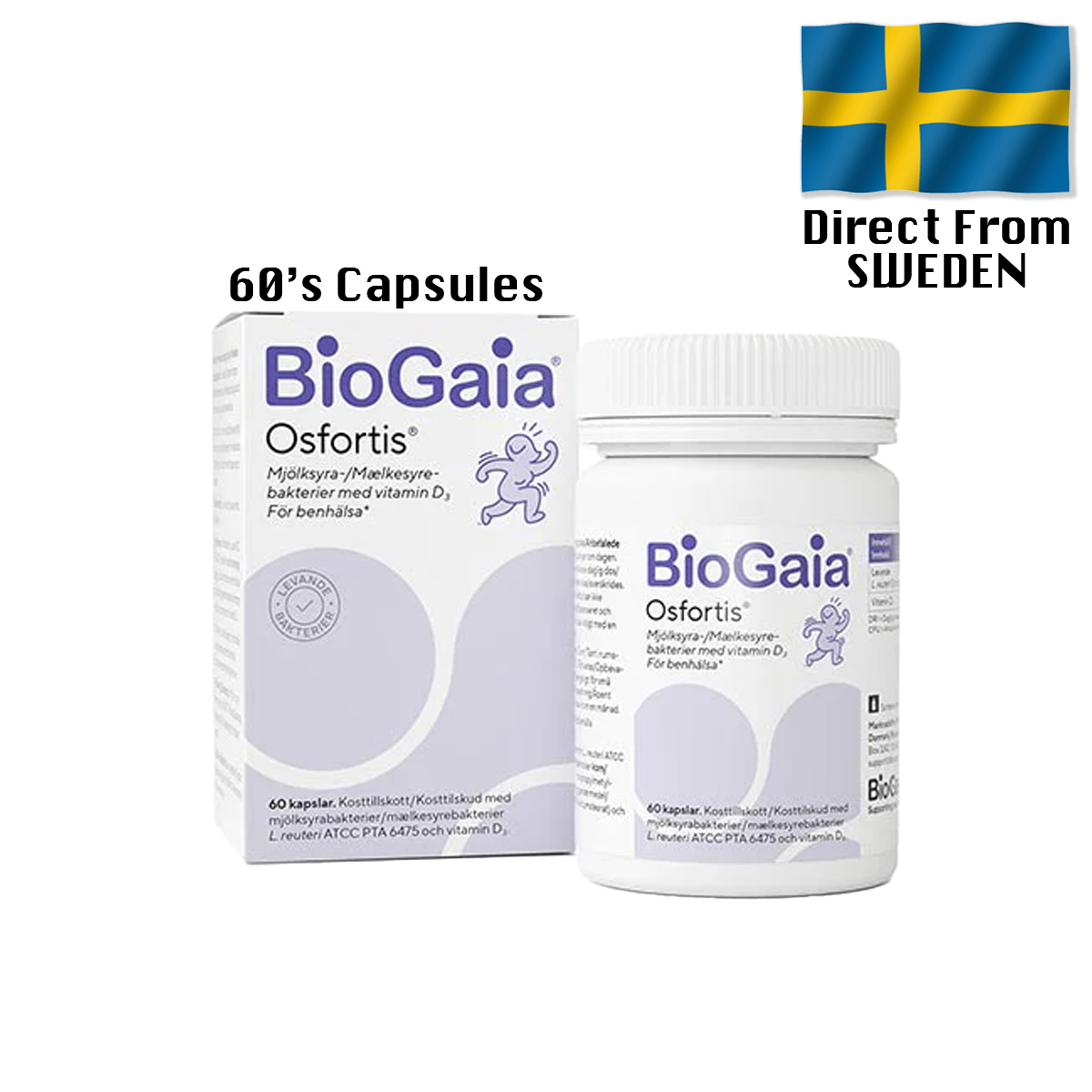BioGaia, Osfortis w/ Vitamin D 60 Capsules