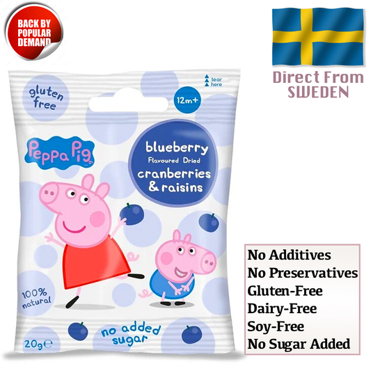 Clearly Scrumptious Peppa Snacks Blueberry 20g