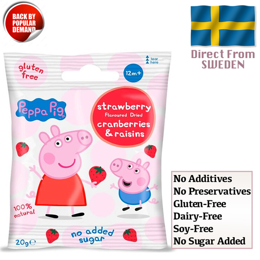 Clearly Scrumptious Peppa Snacks Strawberry 20g