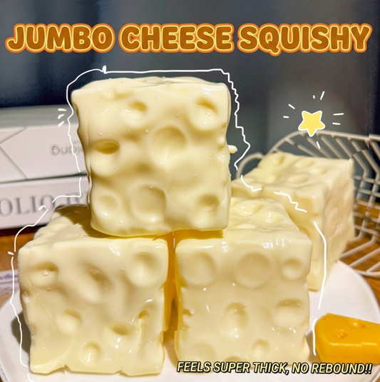 Cheese XL Squishy (7cm) [Vaseline]