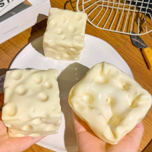 Cheese XL Squishy (7cm) [Vaseline]
