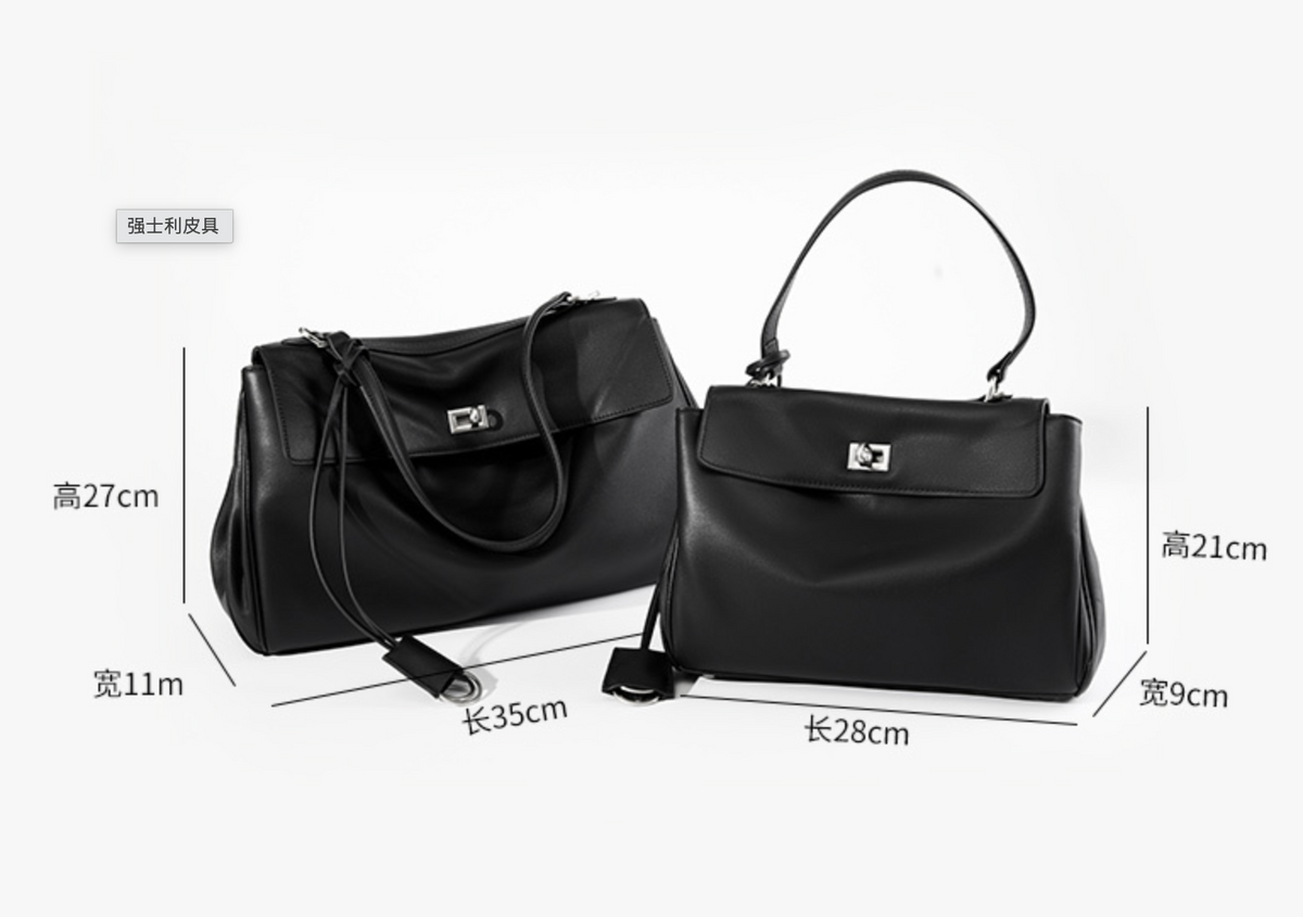 2727 Large Rodeo Lock Tote Bag – Cowhide Leather