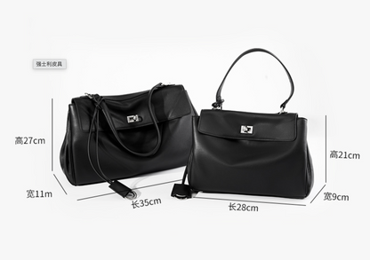 2727 Large Rodeo Lock Tote Bag – Cowhide Leather