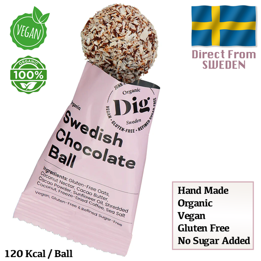 Dig Organic Swedish Chocolate Ball 25g