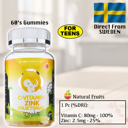MonKids Teens Vitamin C & Zinc (Fruits) 60's Gummy
