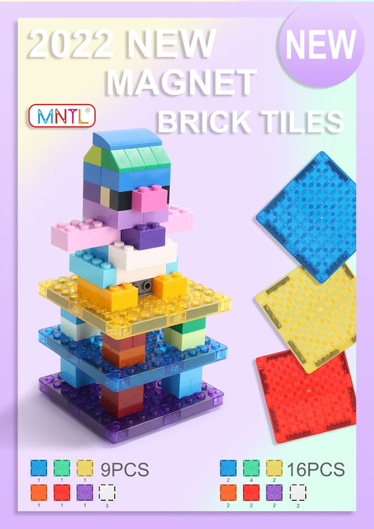 MNTL 16 Pieces Lego Magnet Bricks (Z02)